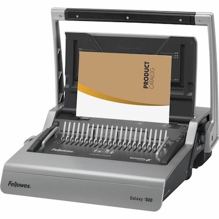 Fellowes Fellowes 5218201, Galaxy 500 Manual Comb Binding System, 20 7/8 X 17 3/4 X 6 1/2, Gray FEL5218201